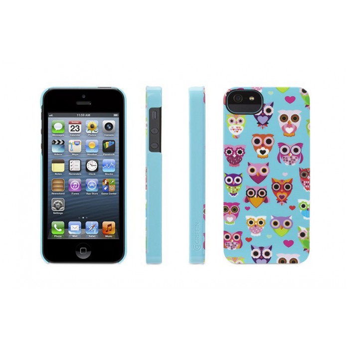 картинка Чехол Griffin Wise Eyes Case Series Turquoise/ Pink for iPhone 5 (GB36116) от магазина КомпьютерЦентр