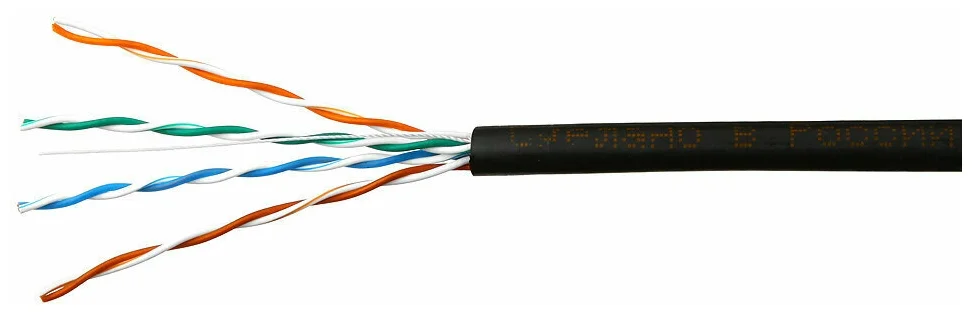 картинка Кабель SkyNet Premium UTP outdoor (13843) (CSP-UTP-4-CU-OUT) 4x2x0,51, медный, FLUKE TEST, кат.5e, однож., 305 м, box, Black от магазина КомпьютерЦентр