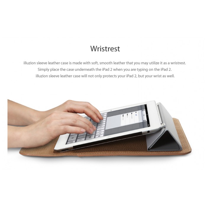 картинка Чехол SGP Leather Case illuzion Sleeve Series White for iPad 2/iPad (SGP07634) от магазина КомпьютерЦентр