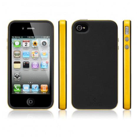 картинка Чехол SGP Case Neo Hybrid-2 Color Series Reventon Yellow for iPhone 4 (SGP07774) от магазина КомпьютерЦентр
