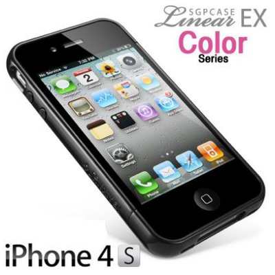 картинка Чехол SGP Linear EX Color Series Soul Black for iPhone 4/ 4S (SGP08372) от магазина КомпьютерЦентр