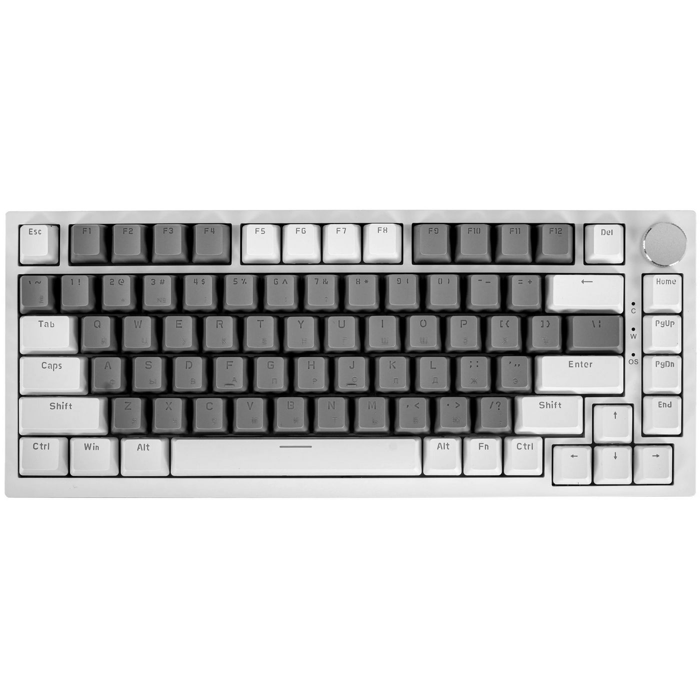 картинка Клавиатура проводная AJAZZ AK820 белый, механическая, подсветка, RGB, Ajazz AS 101 Yellow Switch от магазина КомпьютерЦентр