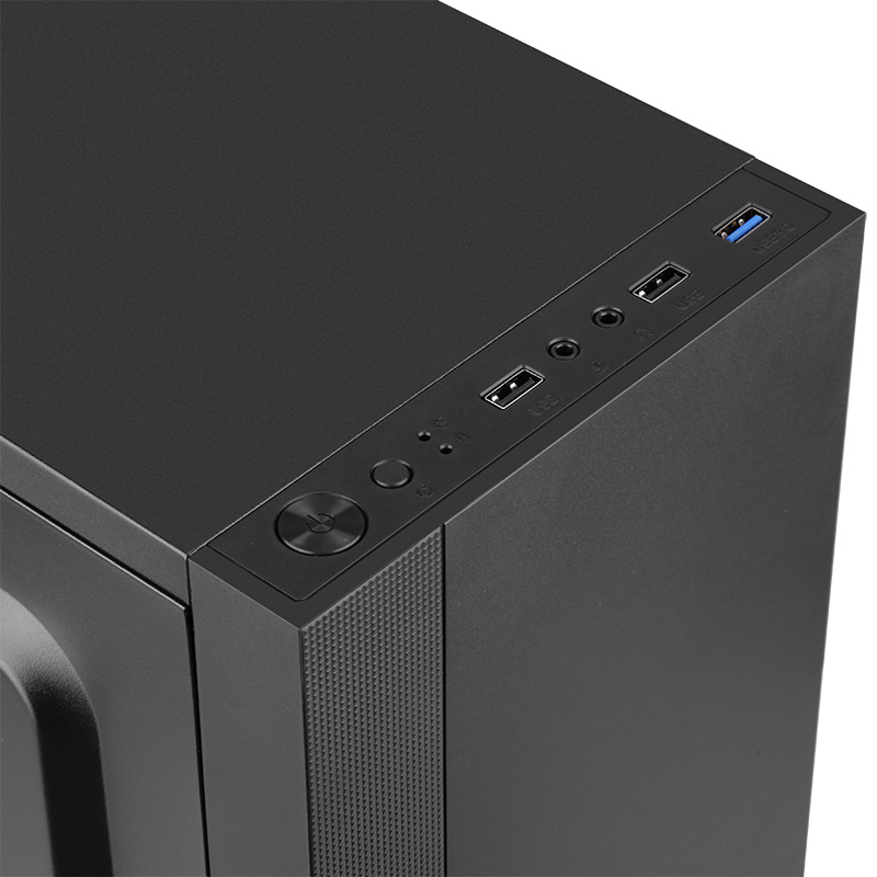 картинка Корпус ATX Accord K-16, Midi-Tower, без БП, черный (ACC-K-16) от магазина КомпьютерЦентр