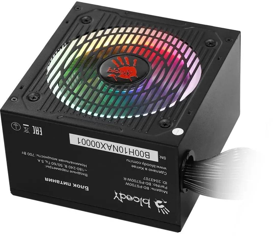 картинка Блок питания Bloody ATX 700W BD-PS700W 80 PLUS WHITE от магазина КомпьютерЦентр