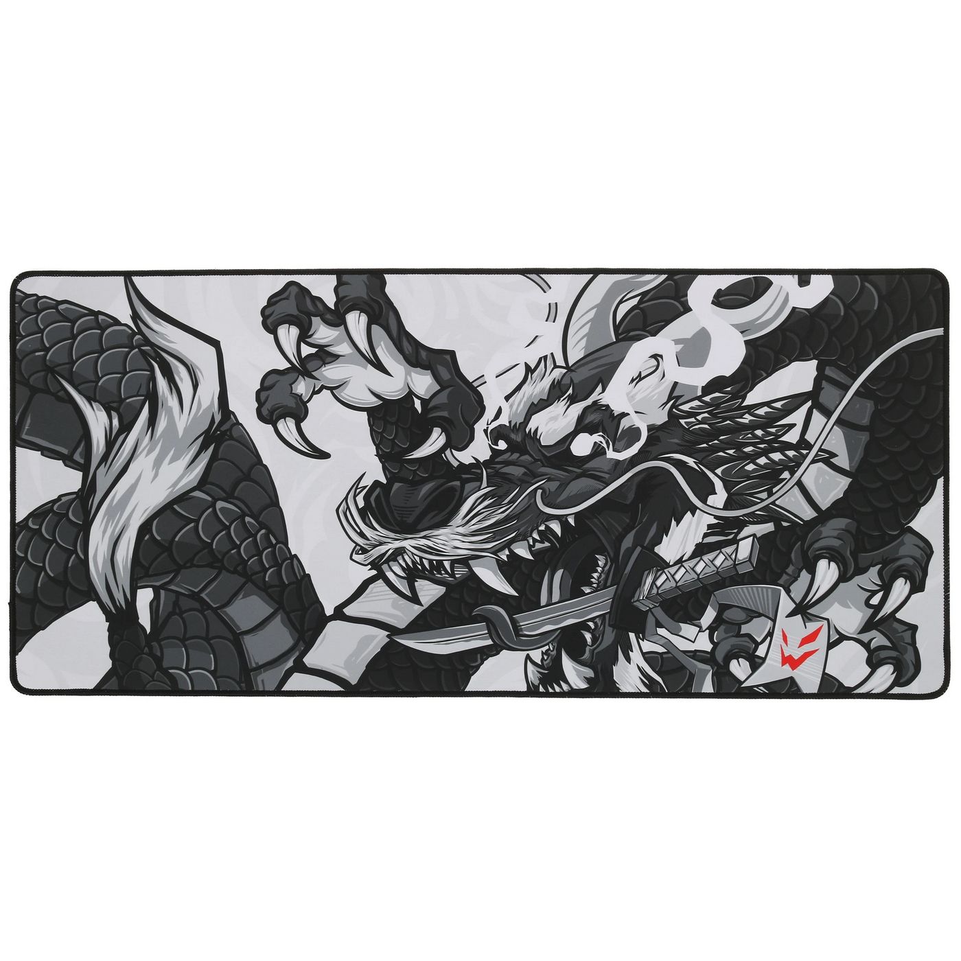 картинка Коврик для мышки ARDOR GAMING GM-XL Asia Dragon Black and White 900x400x4mm от магазина КомпьютерЦентр