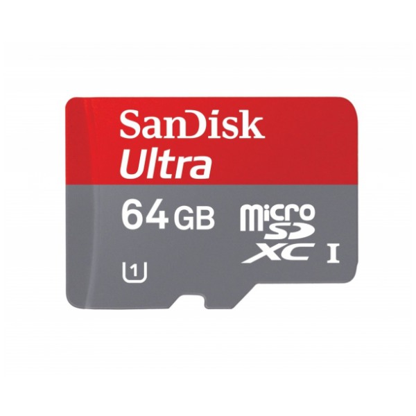 картинка Карта памяти SanDisk 64Gb microSDXC 200X Ultra UHS-1 (SDSDQUA-064G-U46A) от магазина КомпьютерЦентр