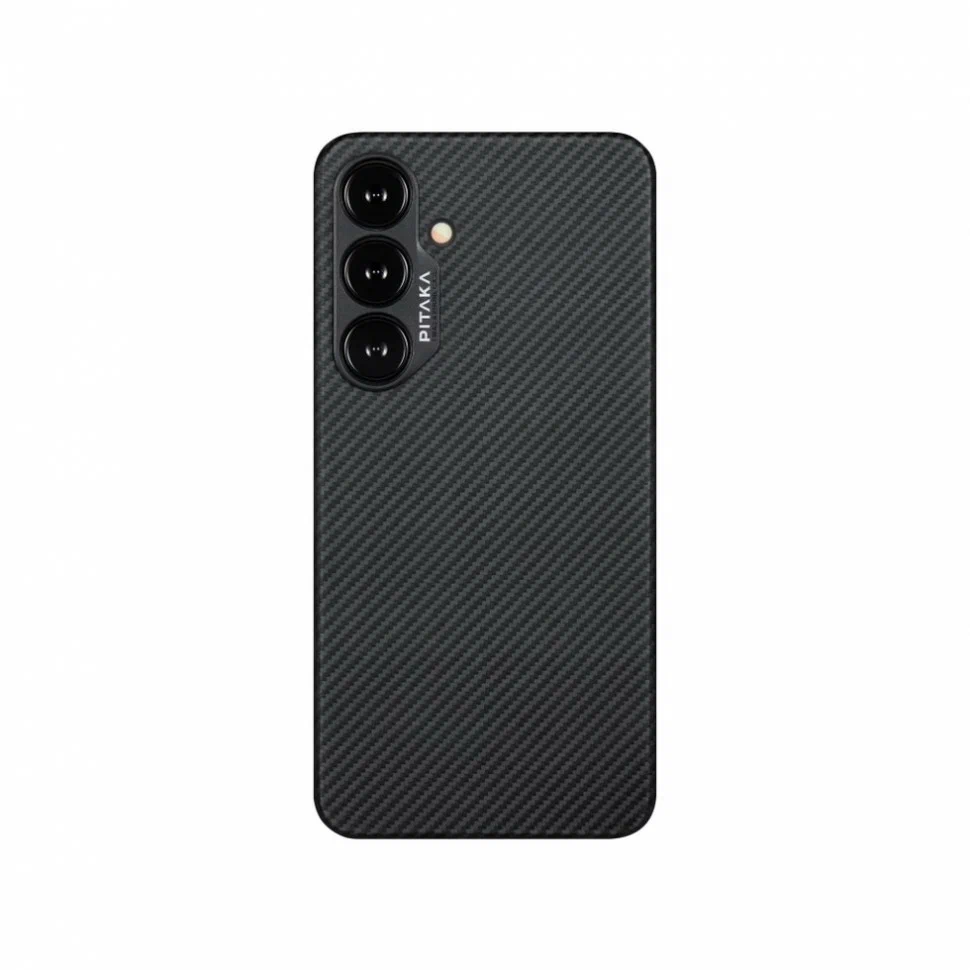картинка Чехол Pitaka MagEZ Case 4 для Samsung S24, черный/ серый (Black/ Grey Twill) от магазина КомпьютерЦентр