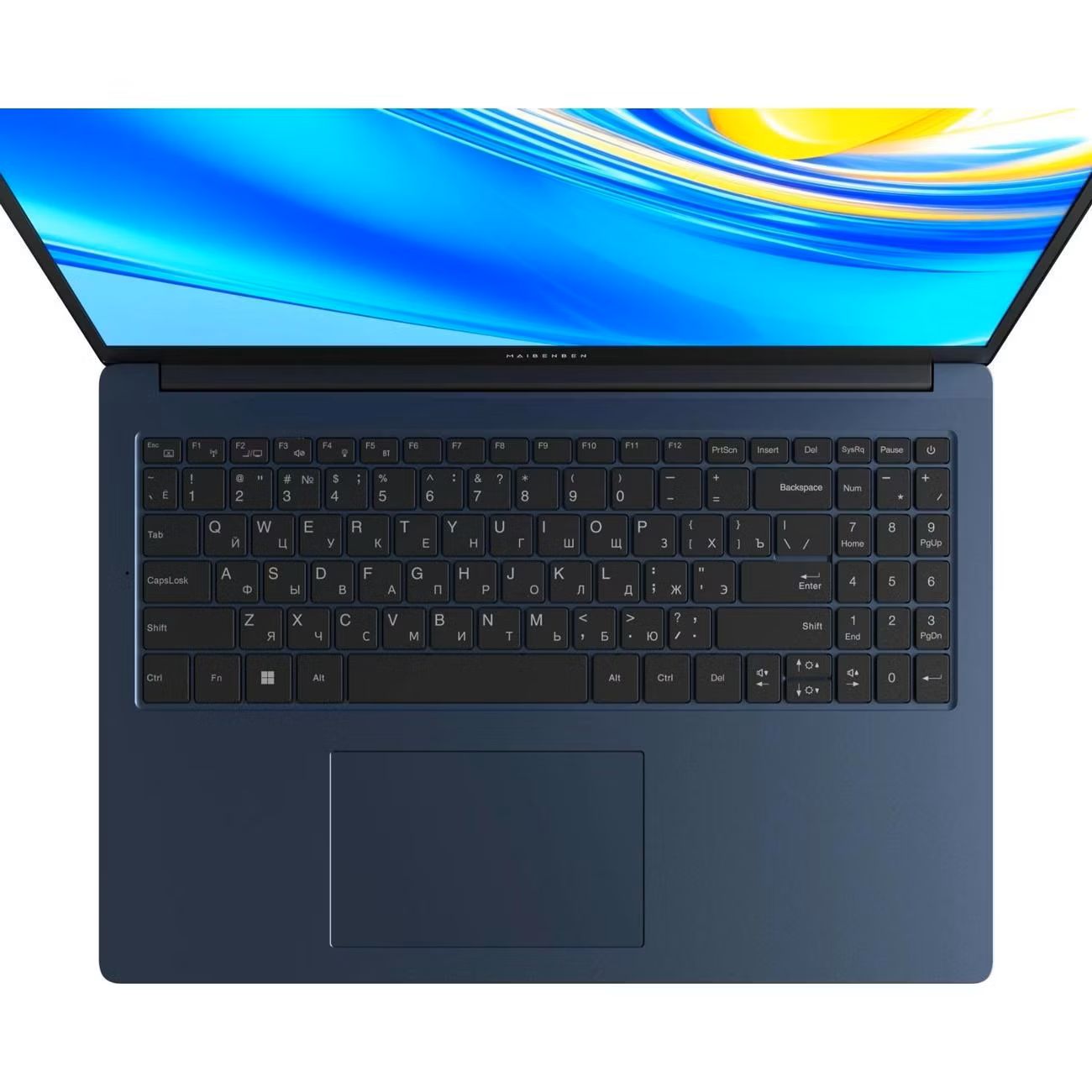 картинка Ноутбук Maibenben M657 16'' IPS (1920x1200) AMD Ryzen 7 5825U/  16 ГБ/  1Тб SSD/  Vega 8/  Linux, Blue (M6571SG0LURE3) от магазина КомпьютерЦентр