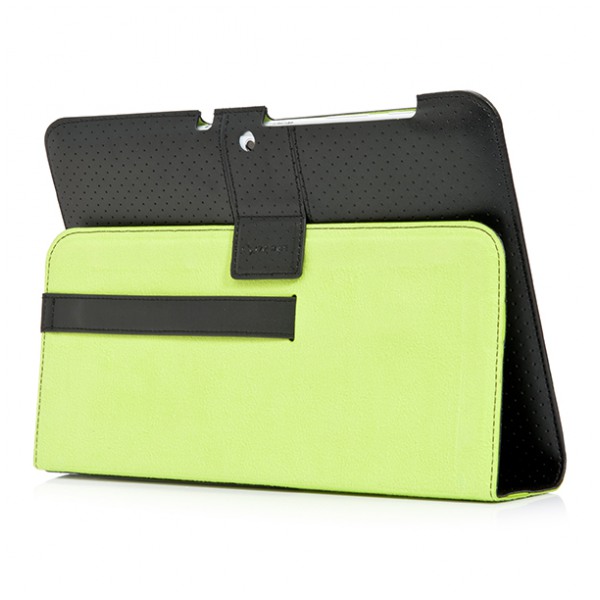 картинка Чехол Capdase Protective Case Folio Dot Black/ Green for Galaxy Tab2 10.1 (FCSGP5100-P016) от магазина КомпьютерЦентр