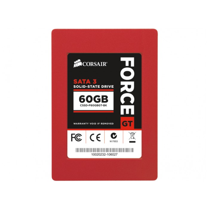 картинка SSD накопитель Corsair 60Gb Force GT MLC 2.5″ SATA3 (CSSD-F60GBGT-BK) от магазина КомпьютерЦентр