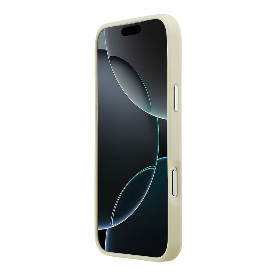 картинка Чехол DKNY для iPhone 17 Pro Max PU Large Embossed Vertical logo Metal camera Hard White (DKHCP17XPCSDVEMH) от магазина КомпьютерЦентр