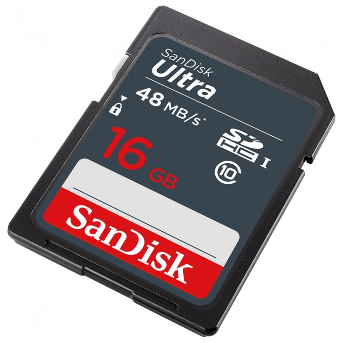 картинка Карта памяти SanDisk 16Gb SDHC Ultra Class 10 (SDSDUNB-016G-GN3IN) от магазина КомпьютерЦентр
