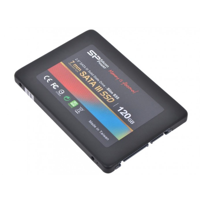 картинка SSD накопитель SiliconPower 120Gb 2.5″ Slim S55 SATAIII (SP120GBSS3S55S25) от магазина КомпьютерЦентр