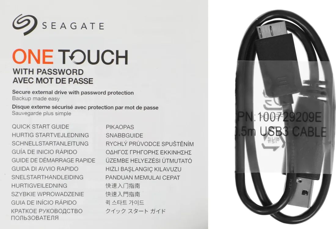 картинка HDD внешний 2ТB Seagate 2.5''; One Touch Black; USB 3.0; (STKY2000400) от магазина КомпьютерЦентр
