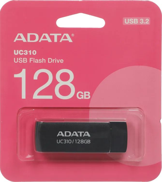 картинка USB3.2 накопитель 128Gb A-Data UC310 Black (UC310-128G-RBK) от магазина КомпьютерЦентр