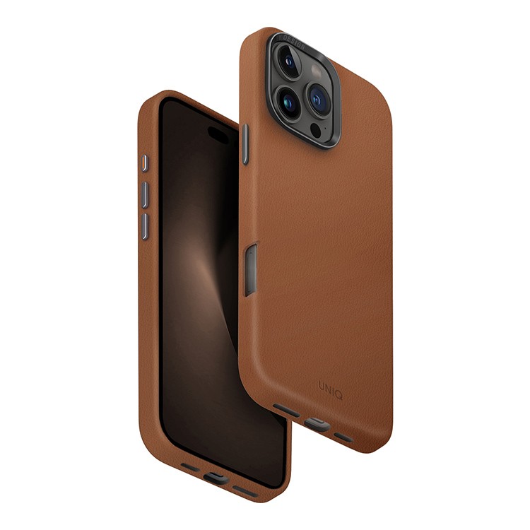 картинка Чехол из искусственной кожи Uniq HYBRID LYDEN (MagSafe) для iPhone 16 Pro MAX Caramel (IP6.9P(2024)-LYDMCML) от магазина КомпьютерЦентр