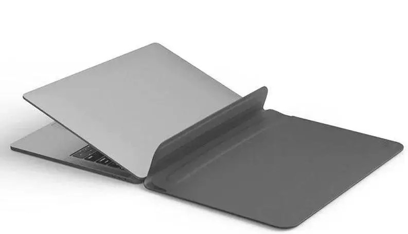 картинка Чехол для ноутбука MacBook Air 13 WIWU Leather Skin Pro 2 Sleeve Gray от магазина КомпьютерЦентр