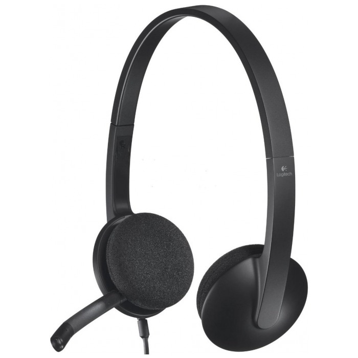 картинка Гарнитура Logitech H340 USB Stereo Heardset (981-000475) от магазина КомпьютерЦентр