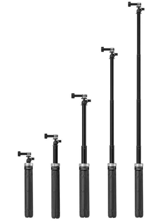 картинка Телескопический монопод-штатив Telesin MAX Grip Tripod 30-150 см (S1-TSS-01) от магазина КомпьютерЦентр