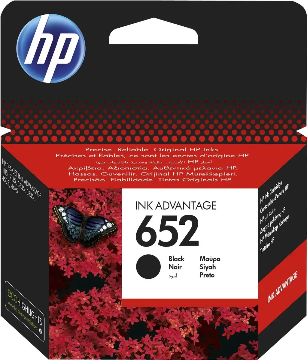 картинка Картридж HP No.652 Ink Advantage 1115/ 2135/ 3635/ 3835 Black (F6V25AE) от магазина КомпьютерЦентр