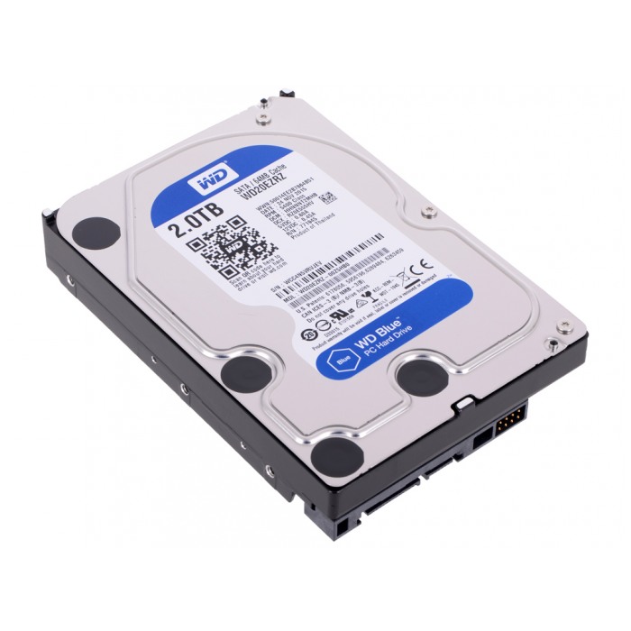 картинка Жесткий диск Western Digital 2Tb 3.5″ SATAIII; 5400rpm; 64Mb Cache; Blue (WD20EZRZ) от магазина КомпьютерЦентр