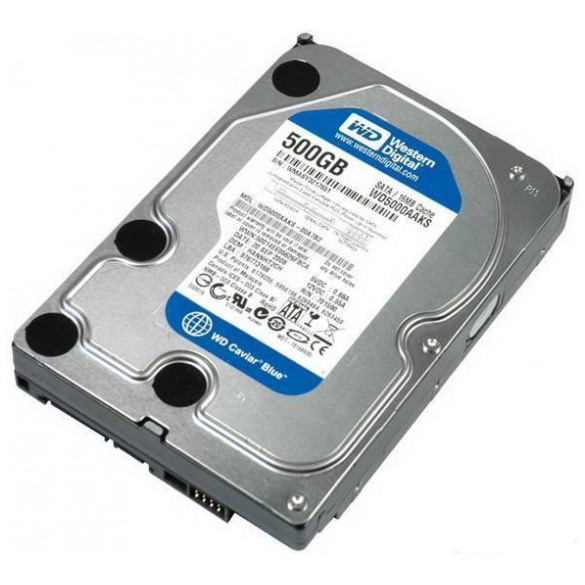 картинка Жесткий диск Western Digital 500Gb Caviar Blue 16Mb 7200rpm 3.5″ (WD5000AAKS) от магазина КомпьютерЦентр