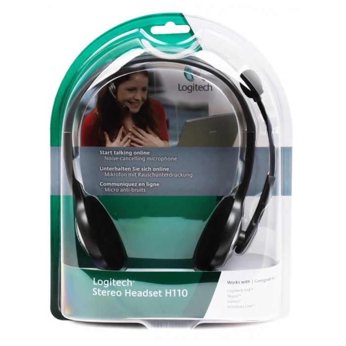 картинка Гарнитура Logitech Stereo Heardset H110 (981-000271) от магазина КомпьютерЦентр