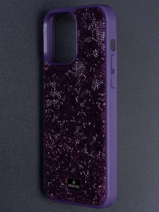 картинка Чехол Swarovski для iphone 15 Pro Max Фиолетовый от магазина КомпьютерЦентр