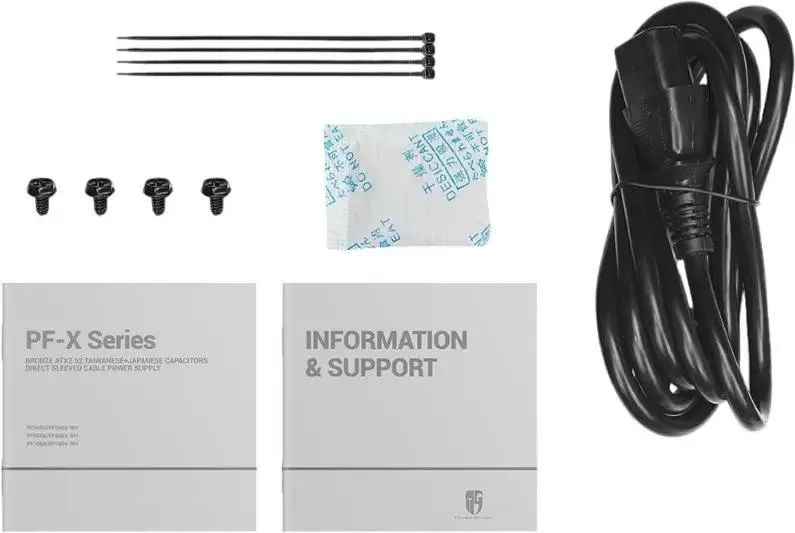 картинка Блок питания DeepCool GamerStorm ATX 600W PF600X, ATX 2.52, 600W, PWM 120мм fan, Active PFC+DC to DC, 80 PLUS BRONZE (R-PF600X-HD0B-WGEU) от магазина КомпьютерЦентр