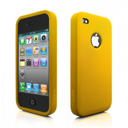 картинка Чехол More Swirling Series Silicone Case Golden Yellow for iPhone 4 (AP13-001GLD) от магазина КомпьютерЦентр