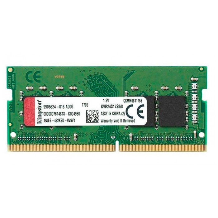 картинка Оперативная память Kingston SO-DIMM DDR4 8Gb 2400MHz PC4-19200 CL17 (KVR24S17S8/8) от магазина КомпьютерЦентр
