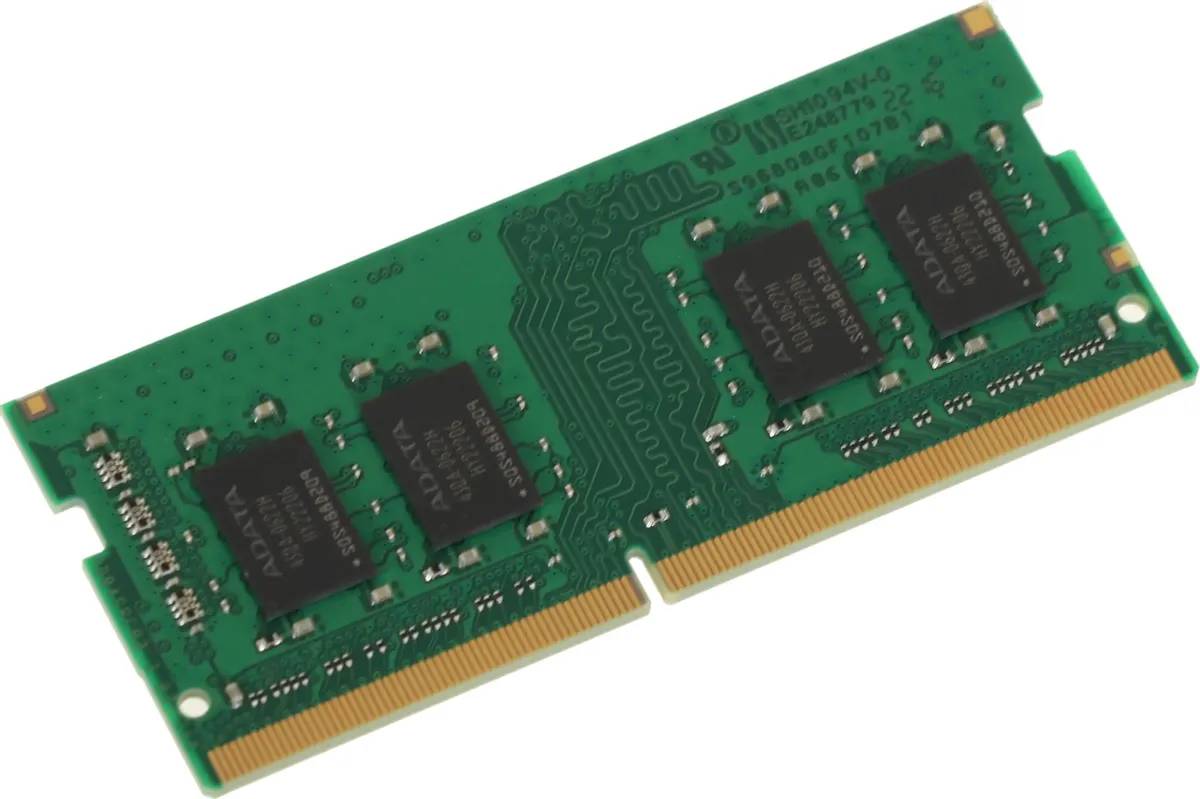 картинка SO-DIMM DDR4 8Gb 3200MHz PC4-25600 A-Data RTL (AD4S32008G22-SGN) от магазина КомпьютерЦентр