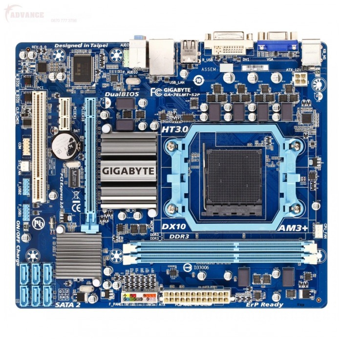 картинка Материнская плата Gigabyte GA-78LMT-S2P (GA-78LMT-S2P) от магазина КомпьютерЦентр