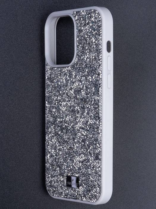 картинка Чехол Swarovski для iphone 13 Pro Серебро от магазина КомпьютерЦентр