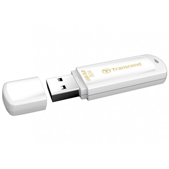 картинка Флешка USB Transcend 8Gb JetFlash 730 White (TS8GJF730) от магазина КомпьютерЦентр