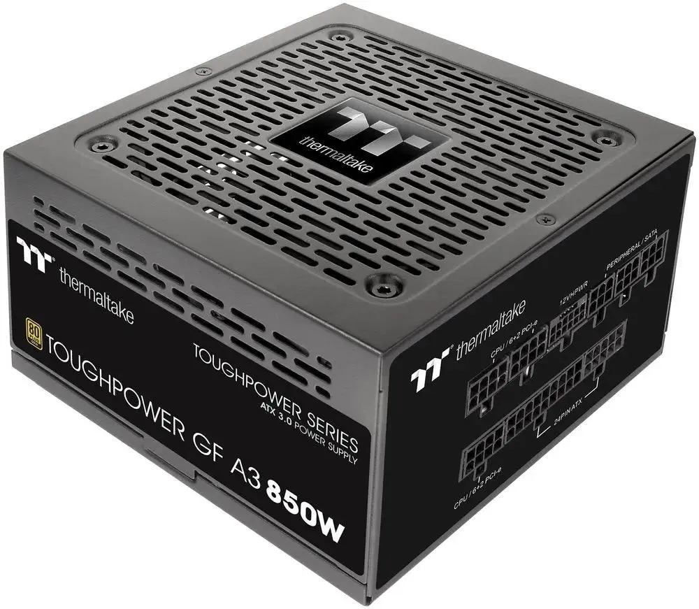 картинка Блок питания Thermaltake ATX 850W Toughpower GF A3 Gen.5 80+ gold 24pin APFC 120mm fan 8xSATA Cab Ma PS-TPD-0850FNFAGE-H от магазина КомпьютерЦентр