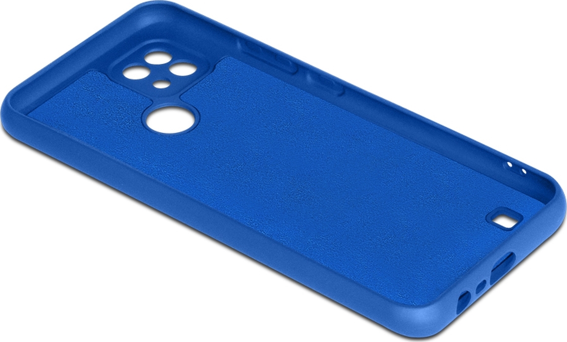 картинка Чехол силиконовый Silicone Case для Realme C21 Blue металик от магазина КомпьютерЦентр