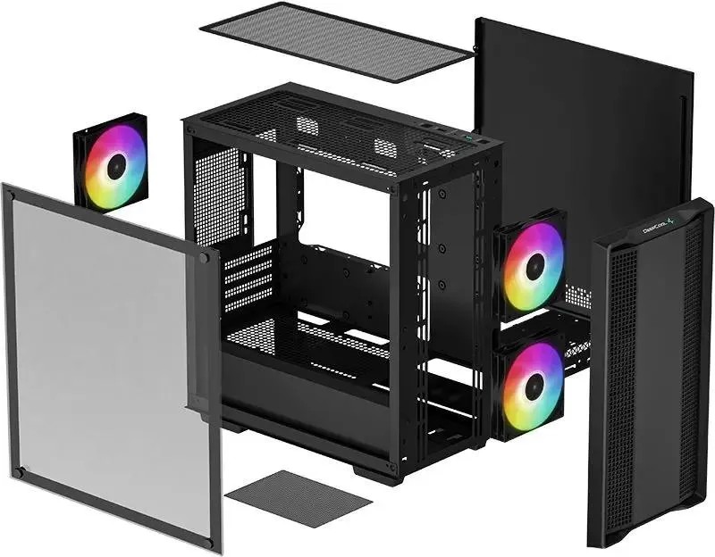 картинка Корпус Deepcool CC360 ARGB, Black, без БП,Micro ATX (R-CC360-BKAPM3-G-1) от магазина КомпьютерЦентр