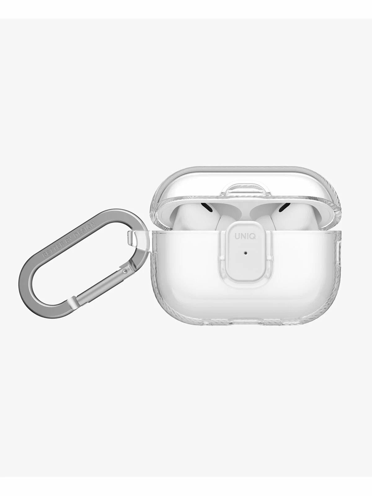 картинка Чехол Uniq Glase PRO TPU Lock Glossy Clear для AirPods Pro 3, прозрачный от магазина КомпьютерЦентр