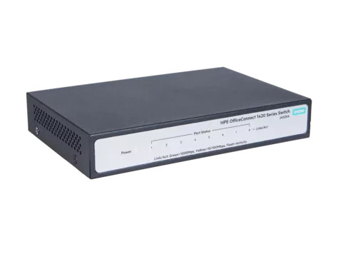картинка Switch 8-port HPE OfficeConnect 1420 10/ 100/ 100BaseT неуправляемый (JH329A) от магазина КомпьютерЦентр