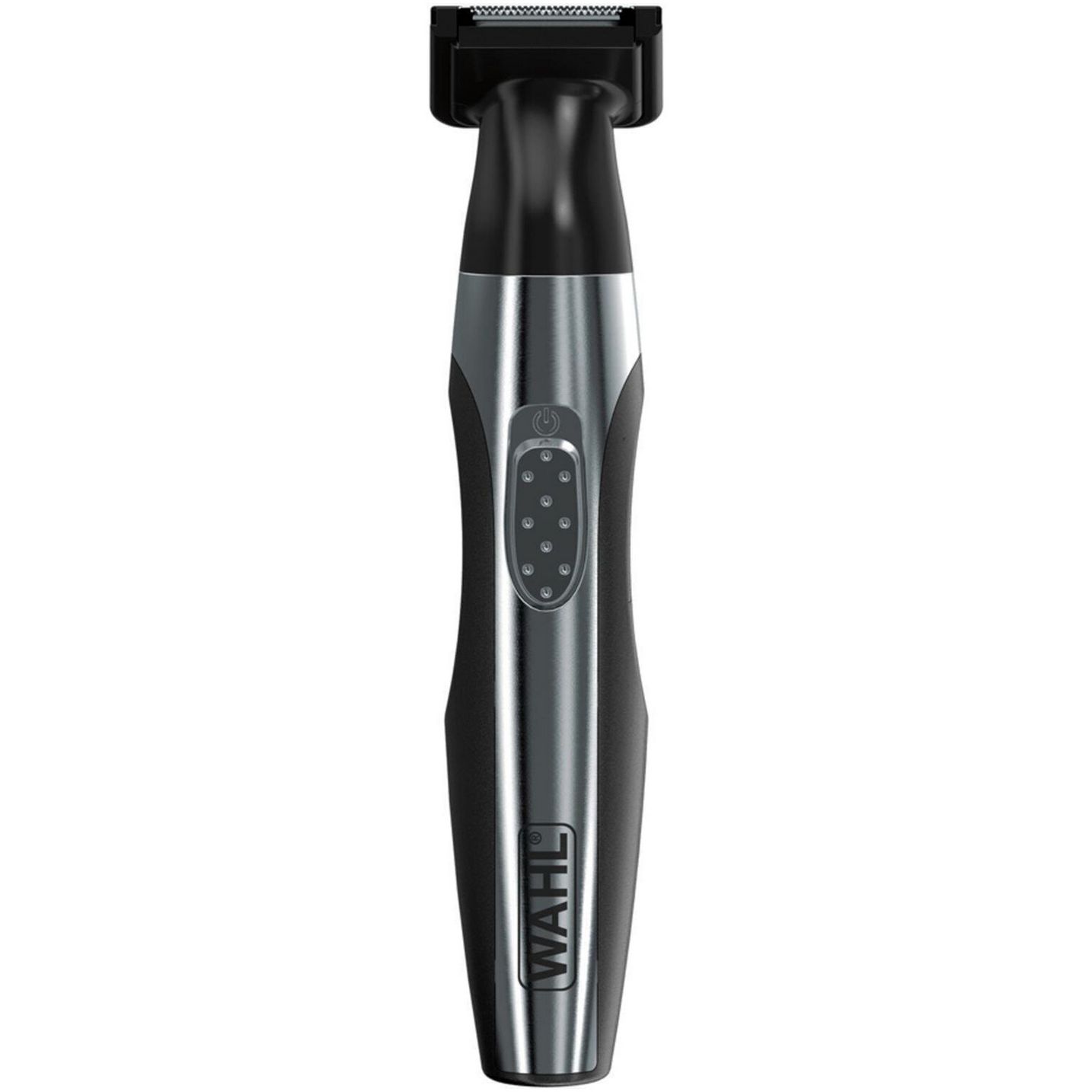 картинка Триммер Wahl Travel Kit Delux 5604-616 черный/ серебристый, длина стрижки до 8 мм, установок длины - 5, насадок - 4 шт, питание - от батареек от магазина КомпьютерЦентр