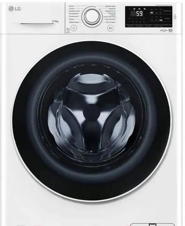 картинка Стиральная машина LG F2J6NM7W кл.:D фронт. макс.:6кг (с сушкой) белый инвертер от магазина КомпьютерЦентр