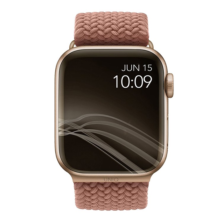 картинка Плетеный ремень Uniq ASPEN для Apple Watch 49/ 45/ 44/ 42 розовый (44MM-ASPPNK) от магазина КомпьютерЦентр