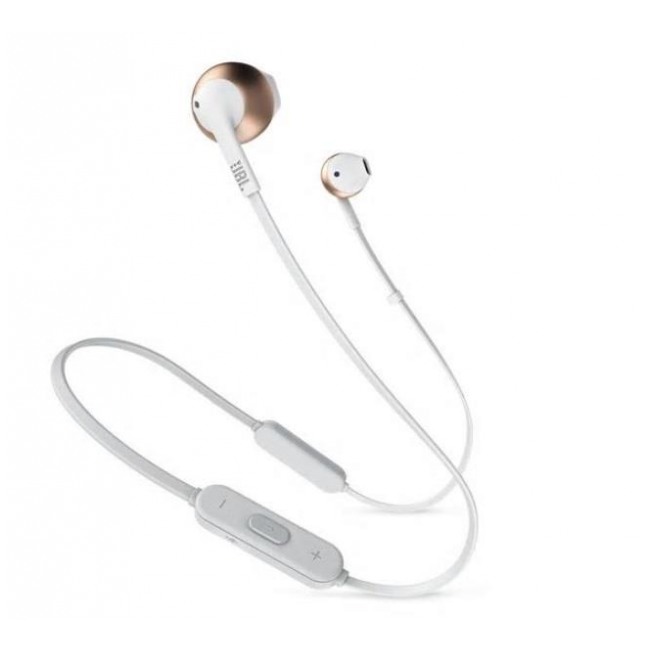 картинка Bluetooth-гарнитура JBL T205BT White/ Pink Gold (JBLT205BTRGD) от магазина КомпьютерЦентр