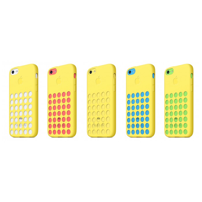картинка Чехол Apple Case for iPhone 5C Yellow (MF038) от магазина КомпьютерЦентр