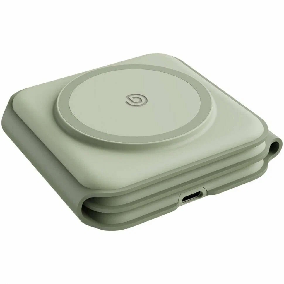 картинка Складывающаяся зарядка 3 в 1 bazic GoMag Trio Plus 15W, цвет зеленый (Green) от магазина КомпьютерЦентр