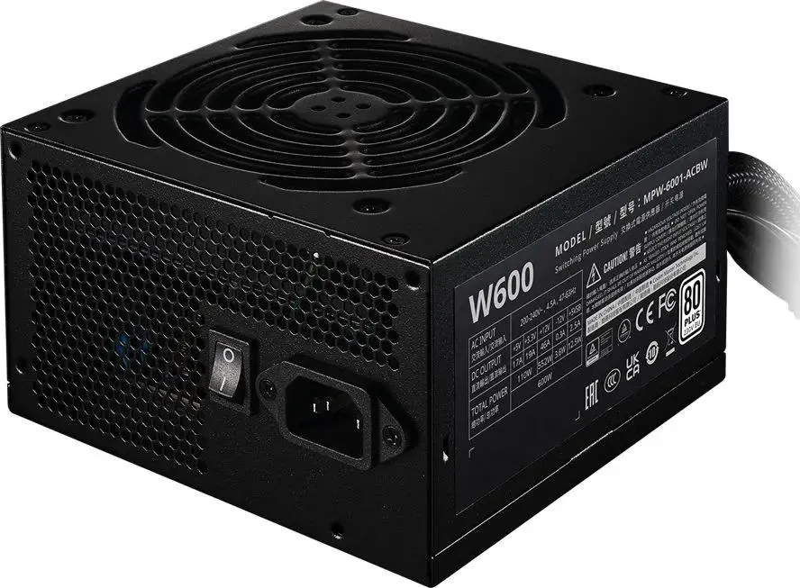 картинка Блок питания Cooler Master ATX 600W Elite Nex W600 80+ white (20+4pin) APFC 120mm fan 5xSATA RTL MPW-6001-ACBW-BEU от магазина КомпьютерЦентр