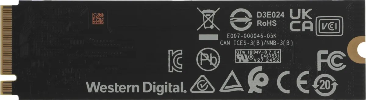 картинка SSD накопитель 1Tb WesternDigital Green SN3000 M.2 2280 PCI-E 4.0 x4 NVMe R/ W 5000/ 4200 (WDS100T4G0E) от магазина КомпьютерЦентр