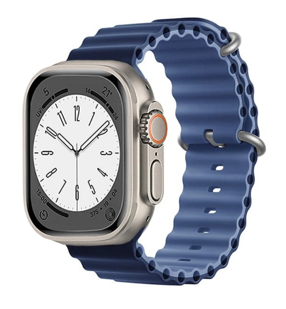 картинка Ремешок Apple watch 42mm/ 44mm Ocean Band Double color Dark blue-Light blue от магазина КомпьютерЦентр