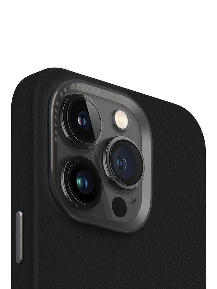 картинка Чехол из искусственной кожи Uniq HYBRID LYDEN (MagSafe) для iPhone 15 Pro 6.1'', черный (Black) IP6.1P(2023)-LYDMBLK от магазина КомпьютерЦентр
